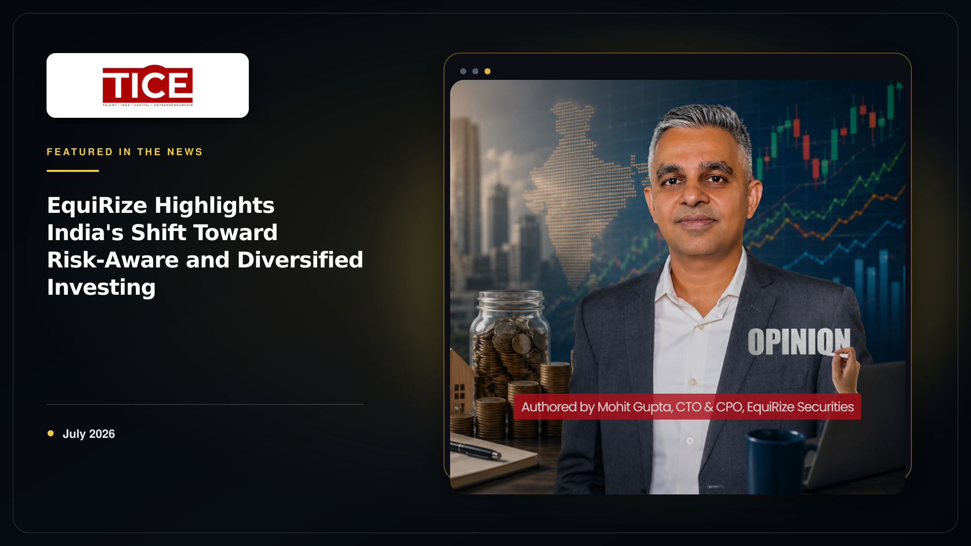 EquiRize Highlights India's Shift Toward Risk-Aware and Diversified Investing