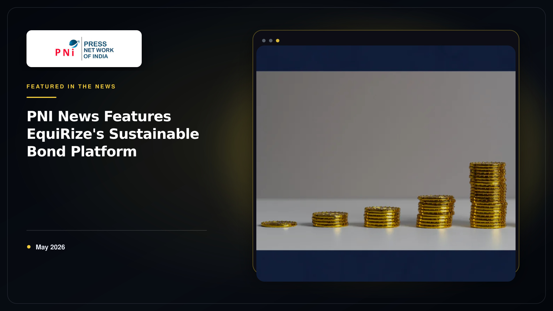 PNI News Features EquiRize's Sustainable Bond Platform | EquiRize